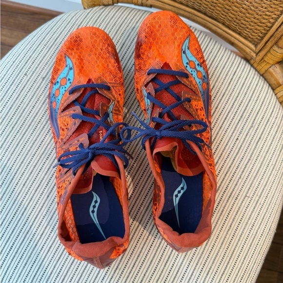 Saucony Carrera Orange Track Shoes - Picture 6 of 11